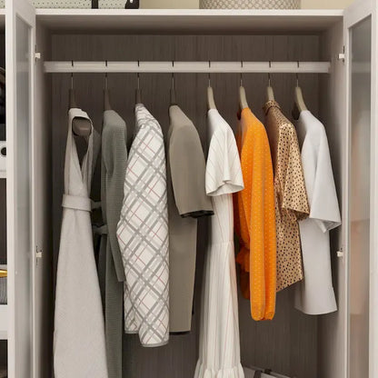 Armoire modulaire moderne à portes vitrées : solution de rangement.