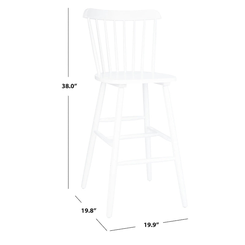 Tabourets de bar style ferme SAFAVIEH Aida 76 cm (lot de 2) - 50,5 x 50,3 x 96,5 cm - 51 x 51 x 109 cm (L x P x H)