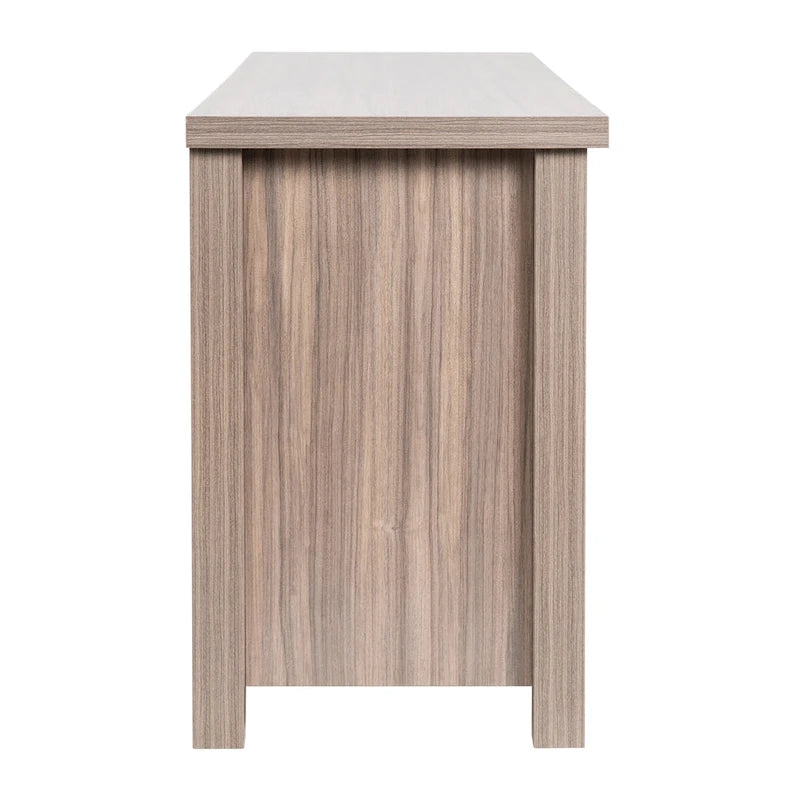 Meuble TV pour téléviseurs jusqu'à 80 pouces avec 6 compartiments de rangement ouverts - 65 pouces