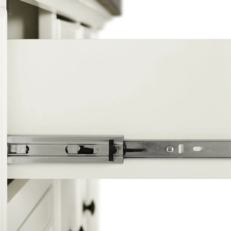 Îlot de cuisine Crosley Julia avec plateau en acier inoxydable - 50 po L x 32 po P x 36 po H