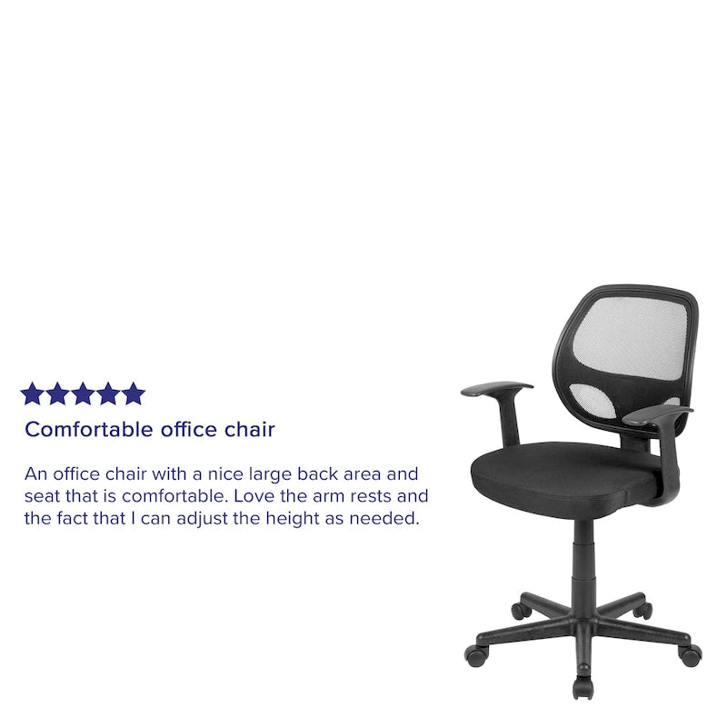 Chaise de bureau ergonomique pivotante en maille à dossier mi-haut