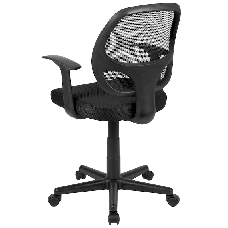 Chaise de bureau ergonomique pivotante en maille à dossier mi-haut