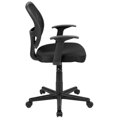 Chaise de bureau ergonomique pivotante en maille à dossier mi-haut