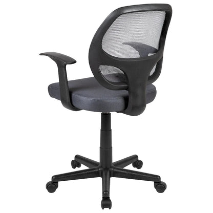 Chaise de bureau ergonomique pivotante en maille à dossier mi-haut