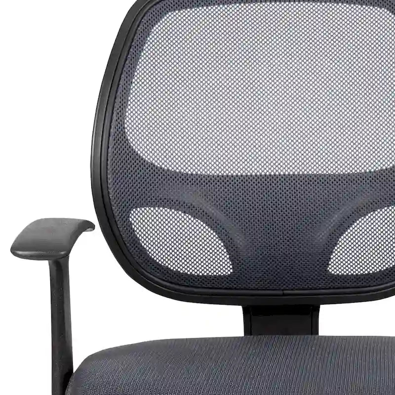 Chaise de bureau ergonomique pivotante en maille à dossier mi-haut