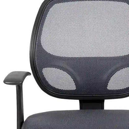 Chaise de bureau ergonomique pivotante en maille à dossier mi-haut