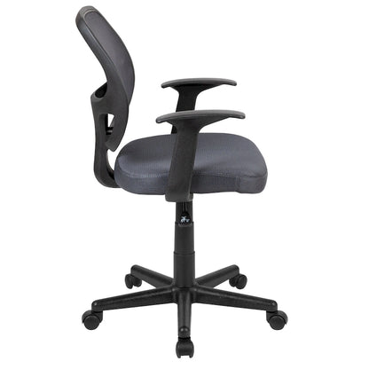 Chaise de bureau ergonomique pivotante en maille à dossier mi-haut