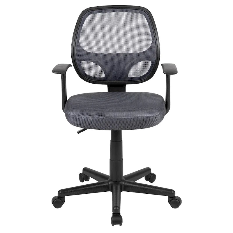 Chaise de bureau ergonomique pivotante en maille à dossier mi-haut