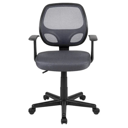 Chaise de bureau ergonomique pivotante en maille à dossier mi-haut