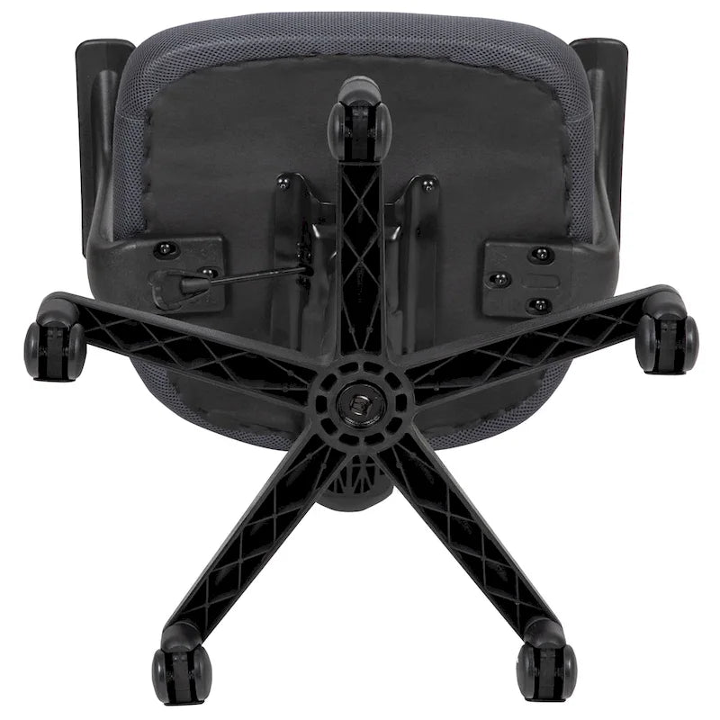 Chaise de bureau ergonomique pivotante en maille à dossier mi-haut