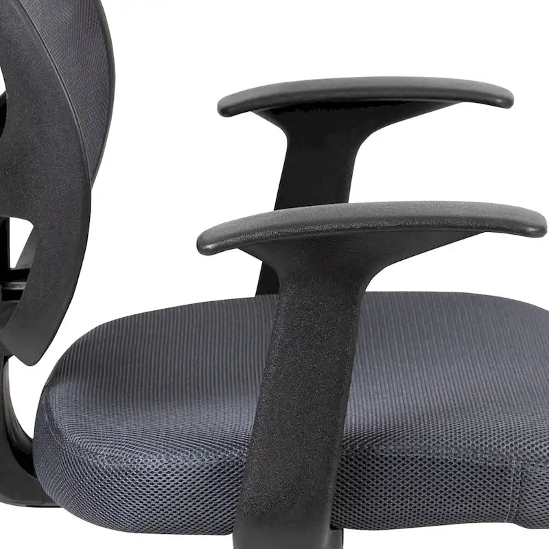 Chaise de bureau ergonomique pivotante en maille à dossier mi-haut
