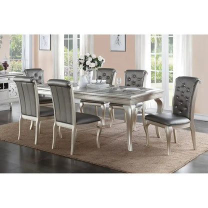 Table de salle à manger en argent antique