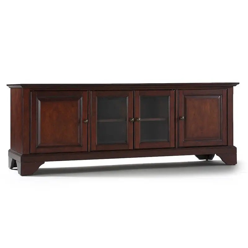 Meuble TV Crosley Lafayette 60 à profil bas en acajou vintage