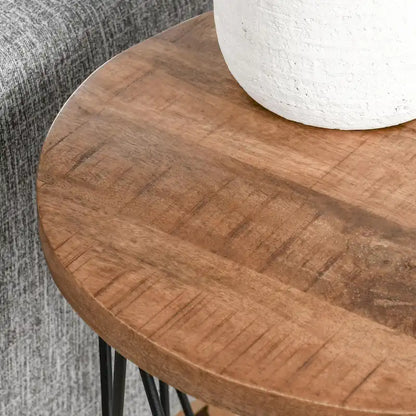 Table d'appoint ronde géométrique Chester de Kosas Home - 61 cm (H) x 51 cm (L) x 51 cm (P)