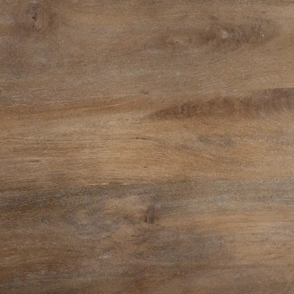 Îlot de cuisine roulant Stuart I Brown, plateau en bois massif, structure en métal noir, deux niveaux - 71 cm (L) x 152 cm (l) x 86 cm (H)