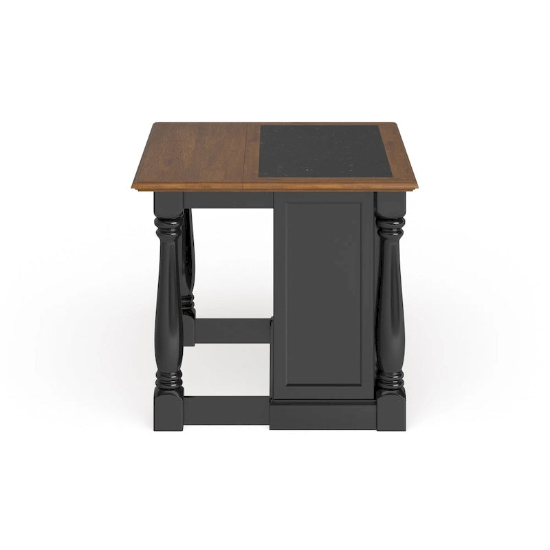 Îlot de cuisine Monarch noir et chêne