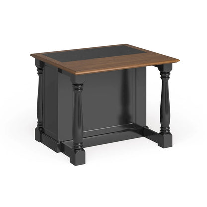 Îlot de cuisine Monarch noir et chêne