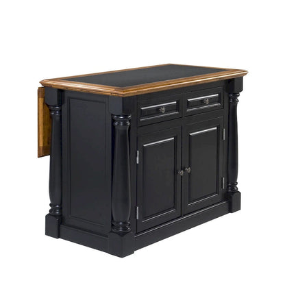 Îlot de cuisine Monarch noir et chêne