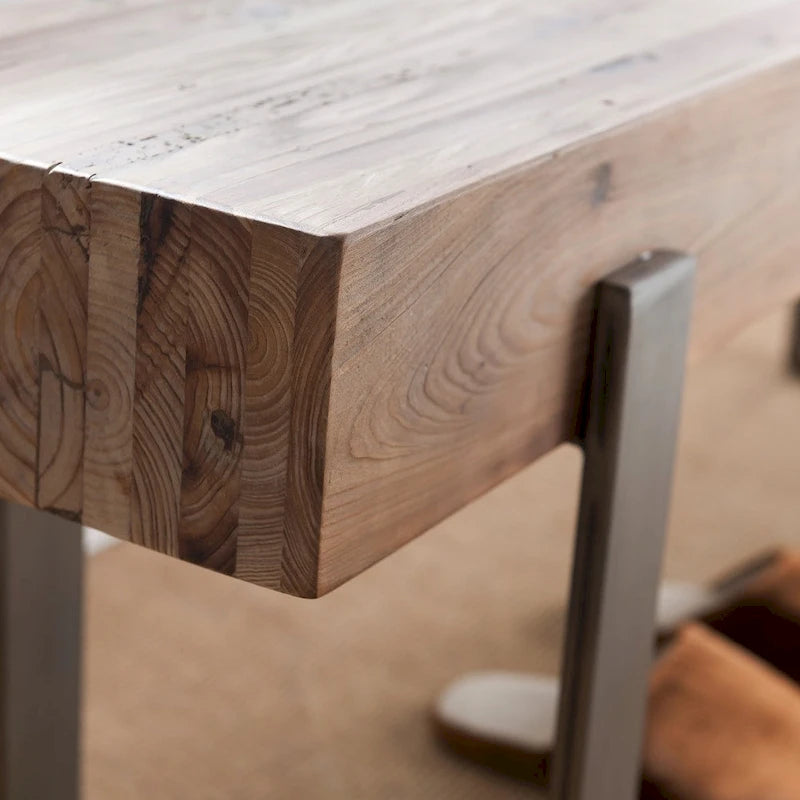 Banc industriel Dunlap en bois recyclé