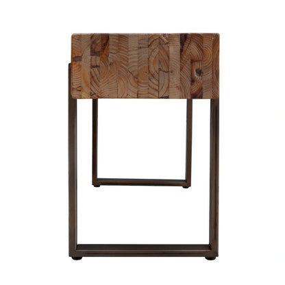 Banc industriel Dunlap en bois recyclé