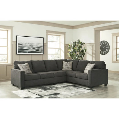 Canapé d'angle 3 pièces Lucina, collection Signature Design by Ashley - 119 cm (L) x 94 cm (P) x 38 cm (H)