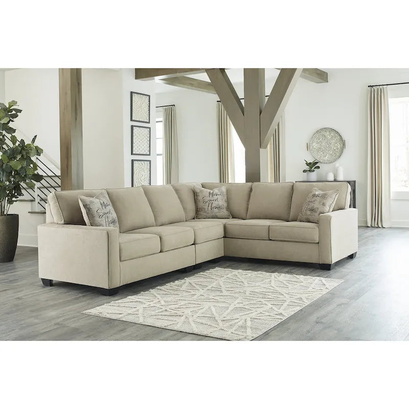 Canapé d'angle 3 pièces Lucina, collection Signature Design by Ashley - 119 cm (L) x 94 cm (P) x 38 cm (H)