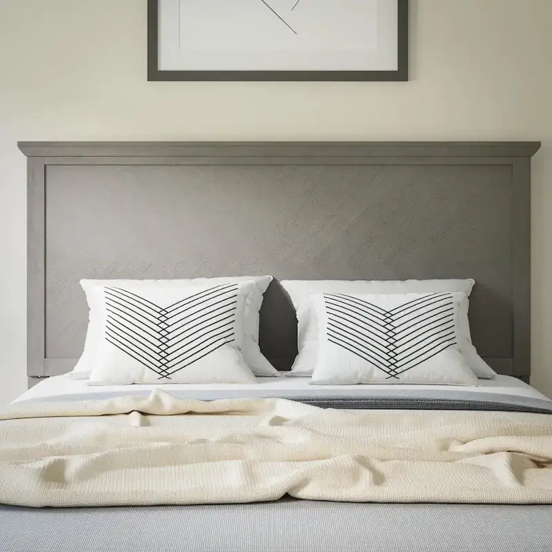 Tête de lit contemporaine à motif chevrons uniquement