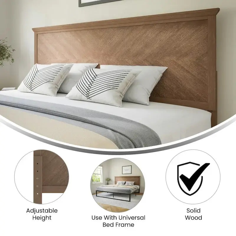 Tête de lit contemporaine à motif chevrons uniquement