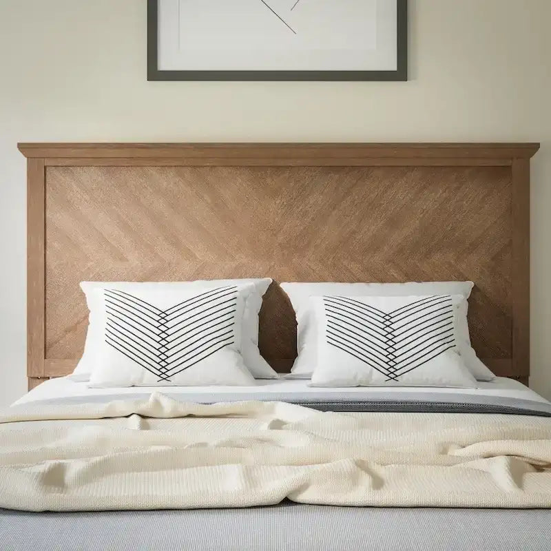 Tête de lit contemporaine à motif chevrons uniquement