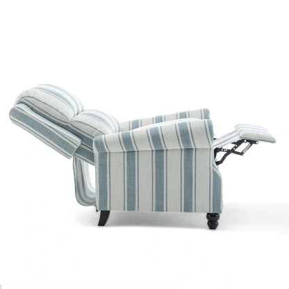 Ensemble de 2 fauteuils inclinables modernes à assise rembourrée avec revêtement en cuir PU/tissu