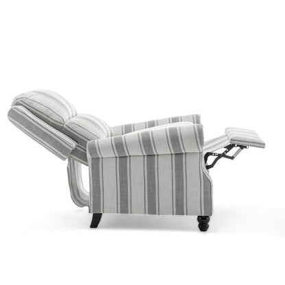 Ensemble de 2 fauteuils inclinables modernes à assise rembourrée avec revêtement en cuir PU/tissu