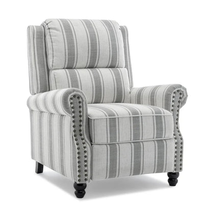 Ensemble de 2 fauteuils inclinables modernes à assise rembourrée avec revêtement en cuir PU/tissu