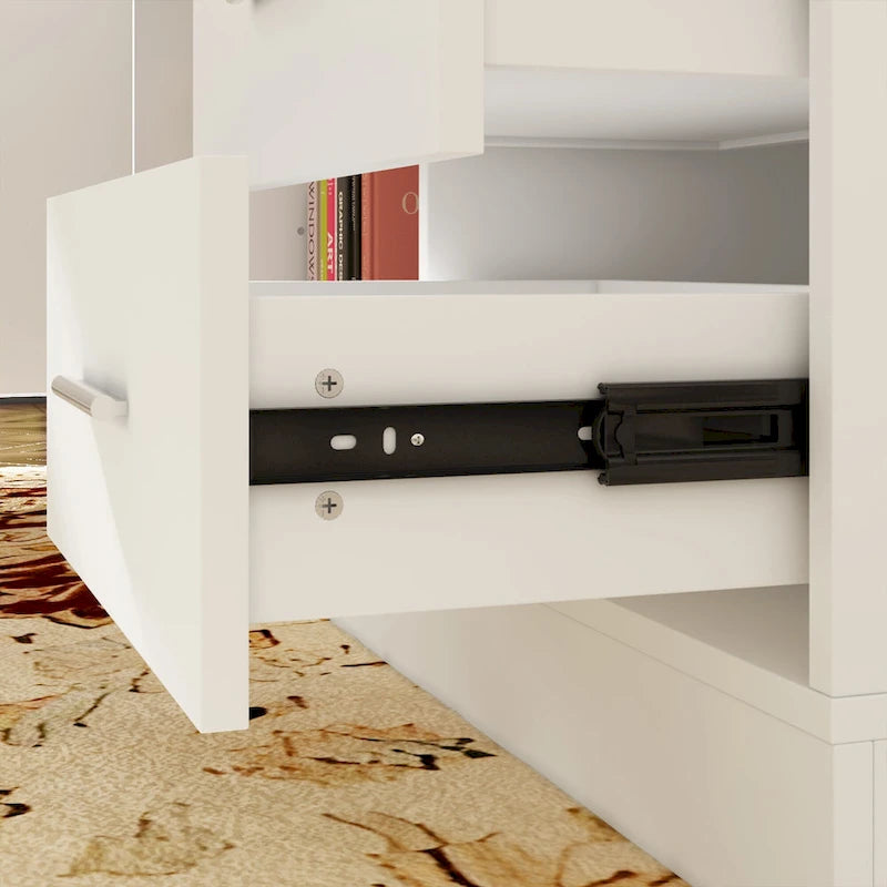 Solution de bureau : Bureau assis-debout électrique réglable en hauteur 63 cm, blanc