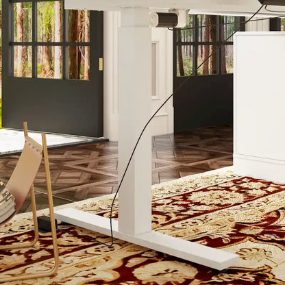 Solution de bureau : Bureau assis-debout électrique réglable en hauteur 63 cm, blanc