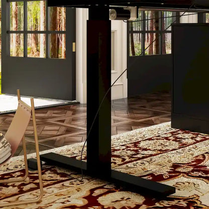 Solution de bureau : Bureau assis-debout électrique réglable en hauteur 63 cm, blanc