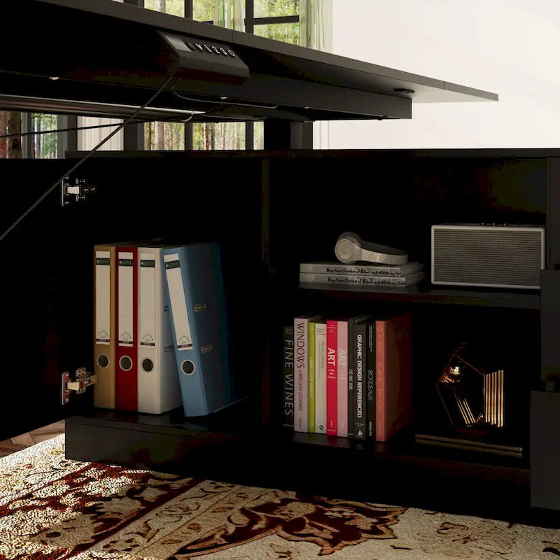 Solution de bureau : Bureau assis-debout électrique réglable en hauteur 63 cm, blanc