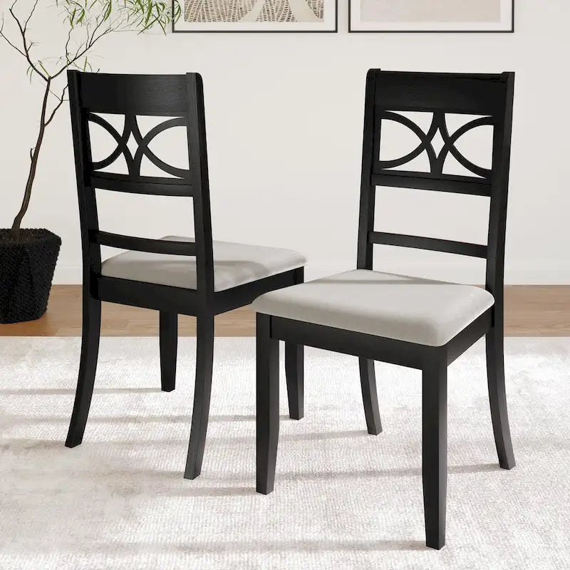 Ensemble de salle à manger en bois 7 pièces CraftPorch style moderne du milieu du siècle