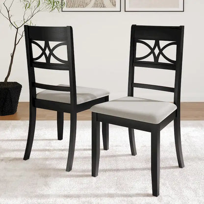 Ensemble de salle à manger en bois 7 pièces CraftPorch style moderne du milieu du siècle