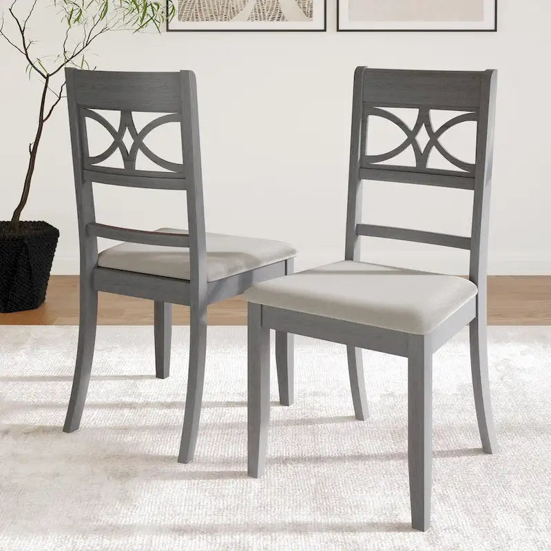 Ensemble de salle à manger en bois 7 pièces CraftPorch style moderne du milieu du siècle