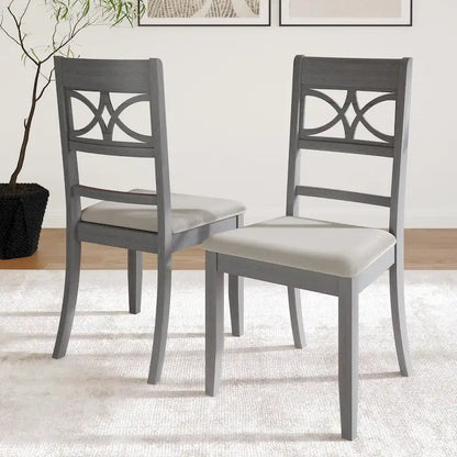 Ensemble de salle à manger en bois 7 pièces CraftPorch style moderne du milieu du siècle