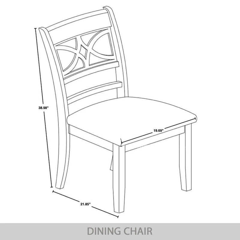Ensemble de salle à manger en bois 7 pièces CraftPorch style moderne du milieu du siècle