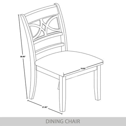 Ensemble de salle à manger en bois 7 pièces CraftPorch style moderne du milieu du siècle
