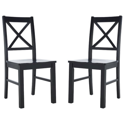 Chaise de salle à manger SAFAVIEH Concetta Blanc/Naturel - 44,5 cm L x 49,5 cm P x 94 cm H - 45,7 cm L x 50,8 cm P x 94 cm H