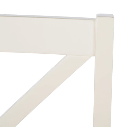 Chaise de salle à manger SAFAVIEH Concetta Blanc/Naturel - 44,5 cm L x 49,5 cm P x 94 cm H - 45,7 cm L x 50,8 cm P x 94 cm H