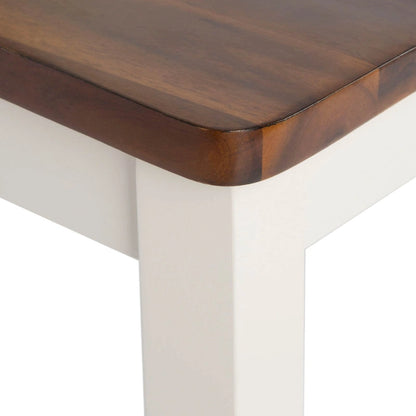 Chaise de salle à manger SAFAVIEH Concetta Blanc/Naturel - 44,5 cm L x 49,5 cm P x 94 cm H - 45,7 cm L x 50,8 cm P x 94 cm H