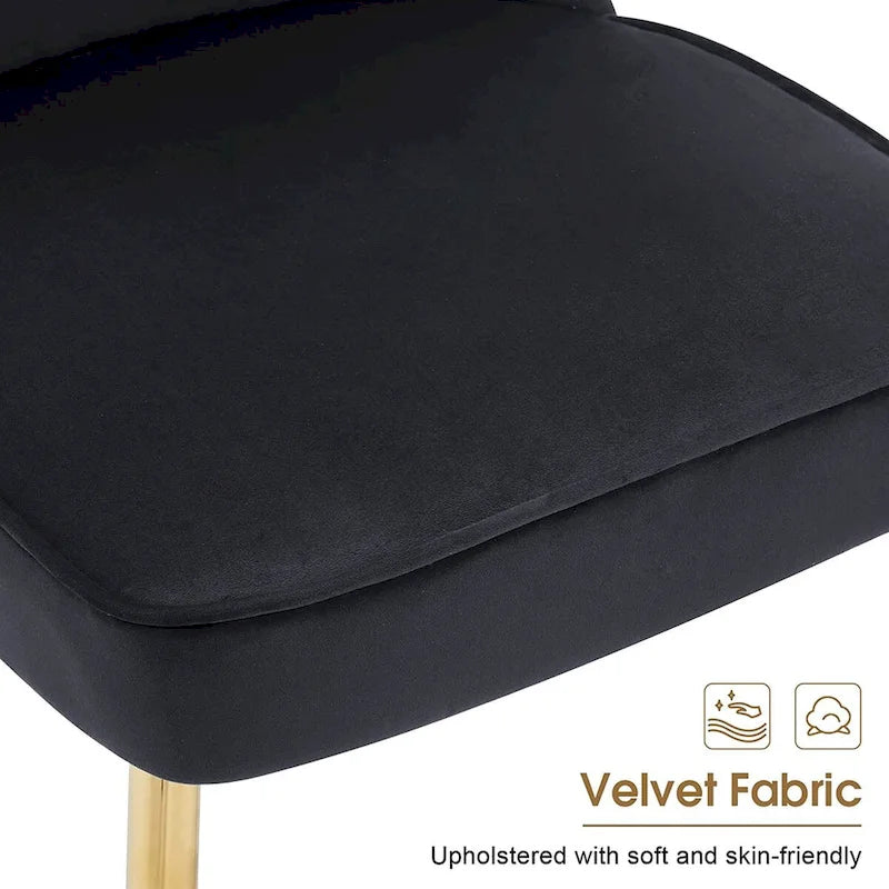 Ensemble de 2 chaises de salon Ivinta à dossier capitonné