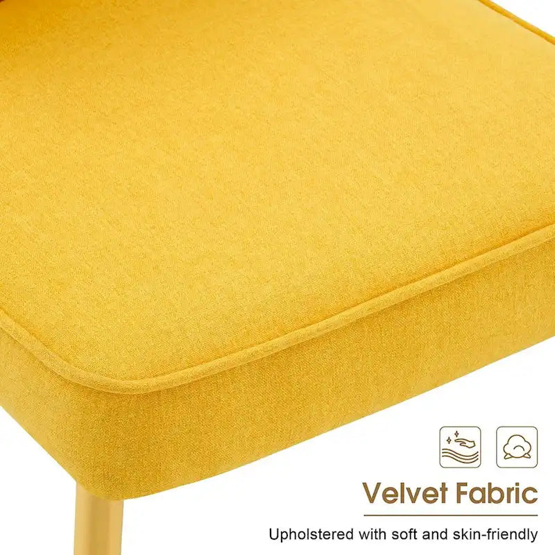 Ensemble de 2 chaises de salon Ivinta à dossier capitonné