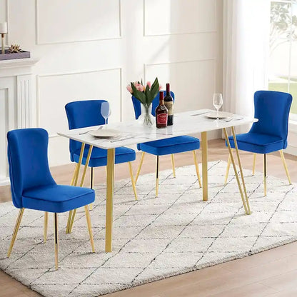 Ensemble de 2 chaises de salon Ivinta à dossier capitonné