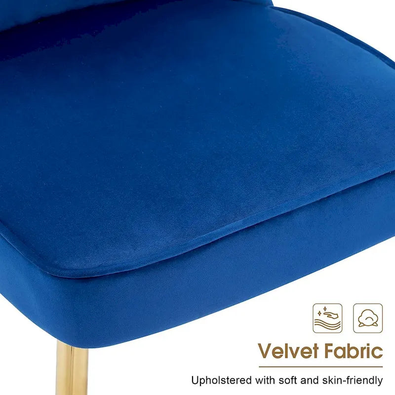 Ensemble de 2 chaises de salon Ivinta à dossier capitonné