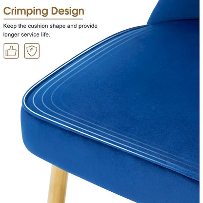 Ensemble de 2 chaises de salon Ivinta à dossier capitonné